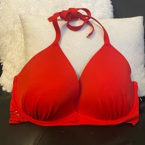 Shade & Shore Red Bikini Top 36DD